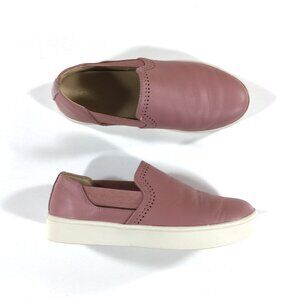 Spenco Slip On Sneakers Womens Size 6.5 D Wide Pink Leather